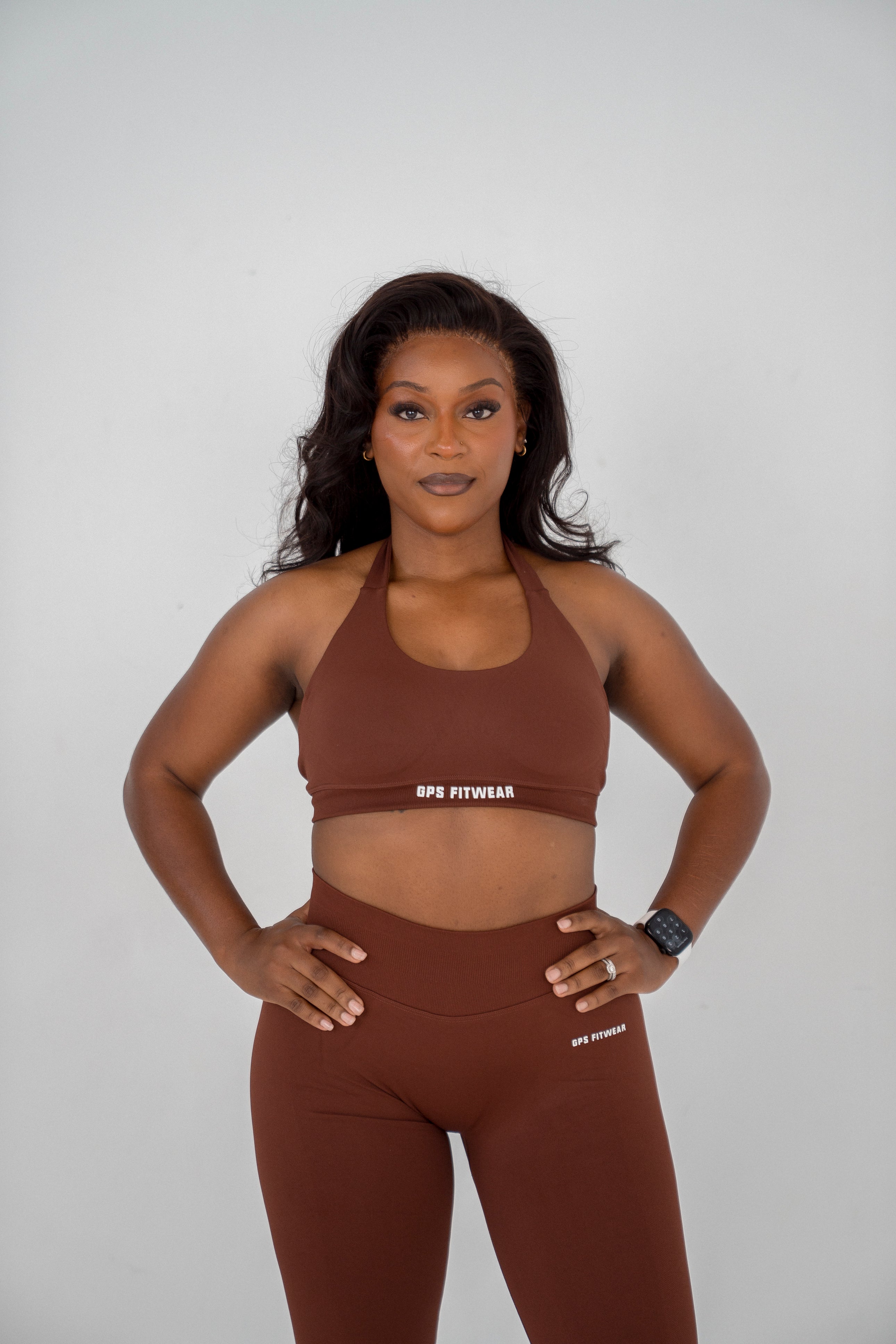 Earthtone Brown High Waist Leggings