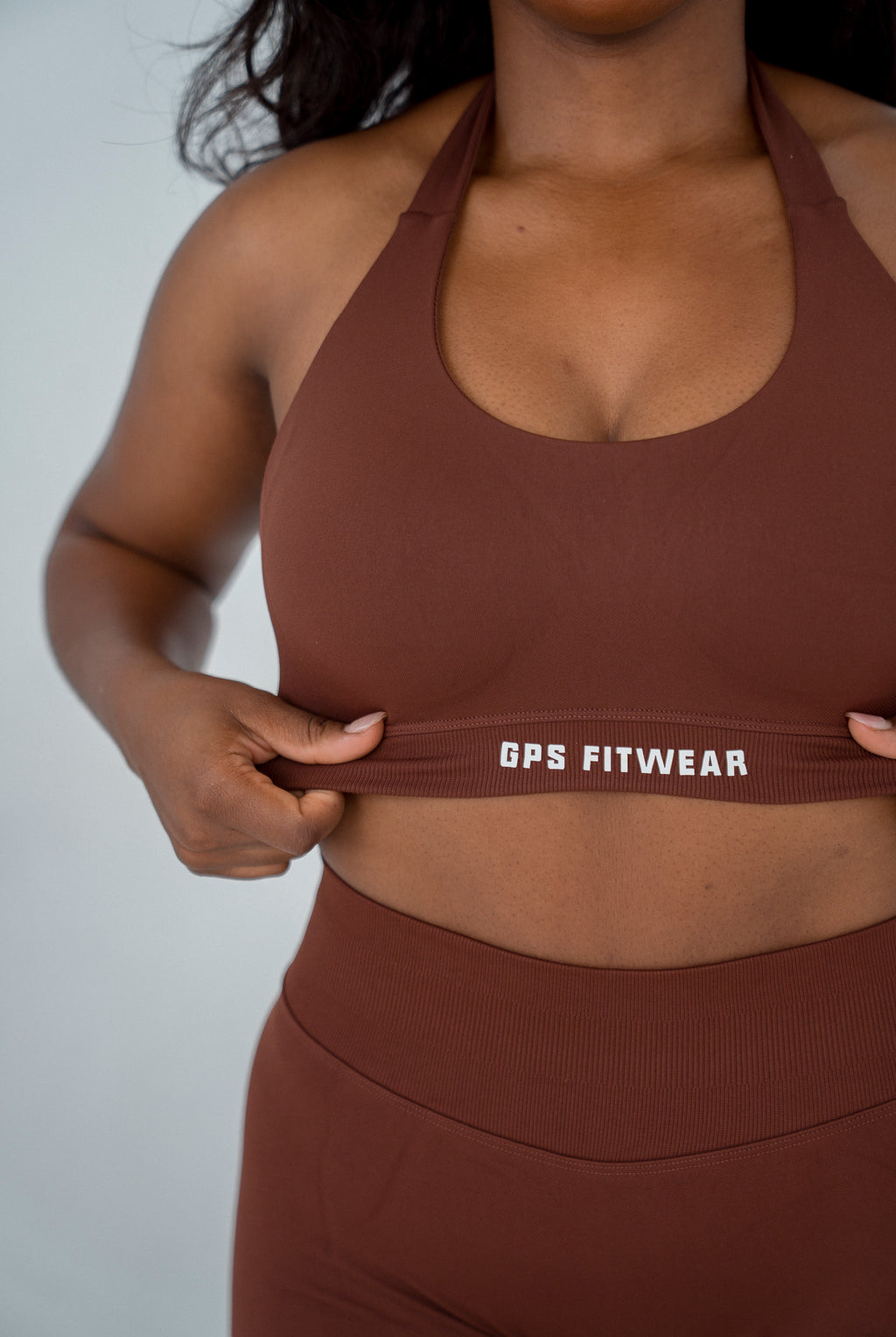 Earthtone Brown High Waist Leggings
