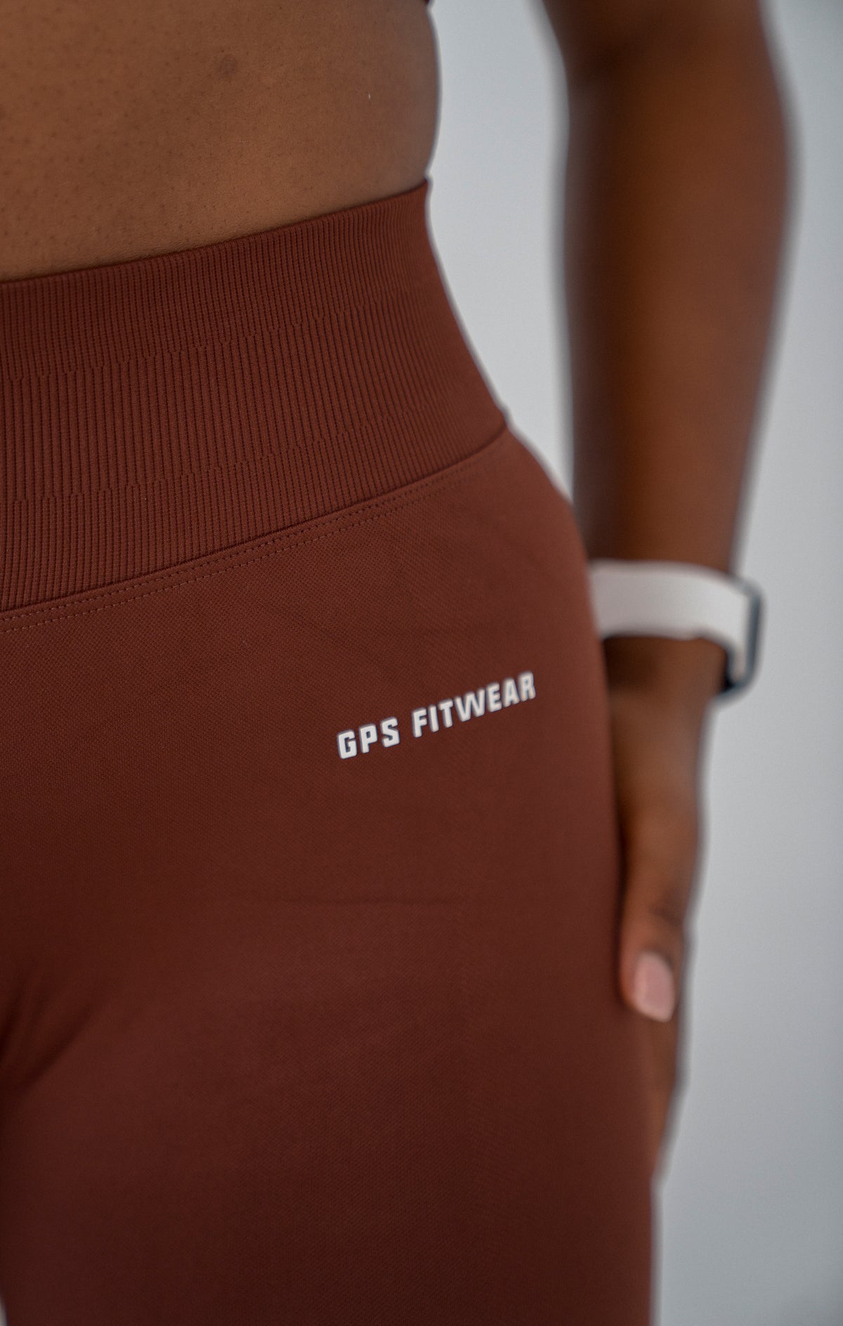 Earthtone Brown High Waist Leggings