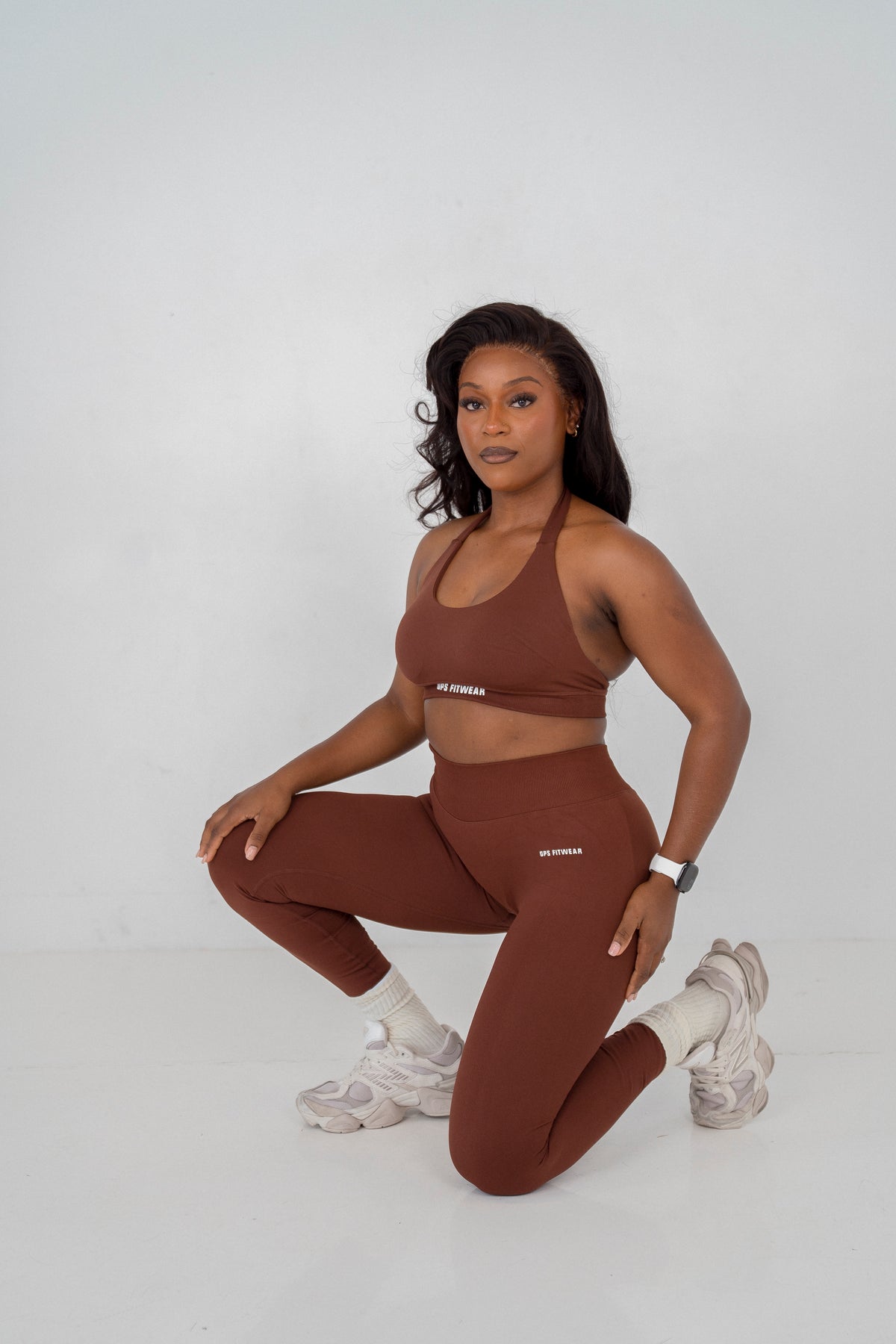 Earthtone Brown High Waist Leggings