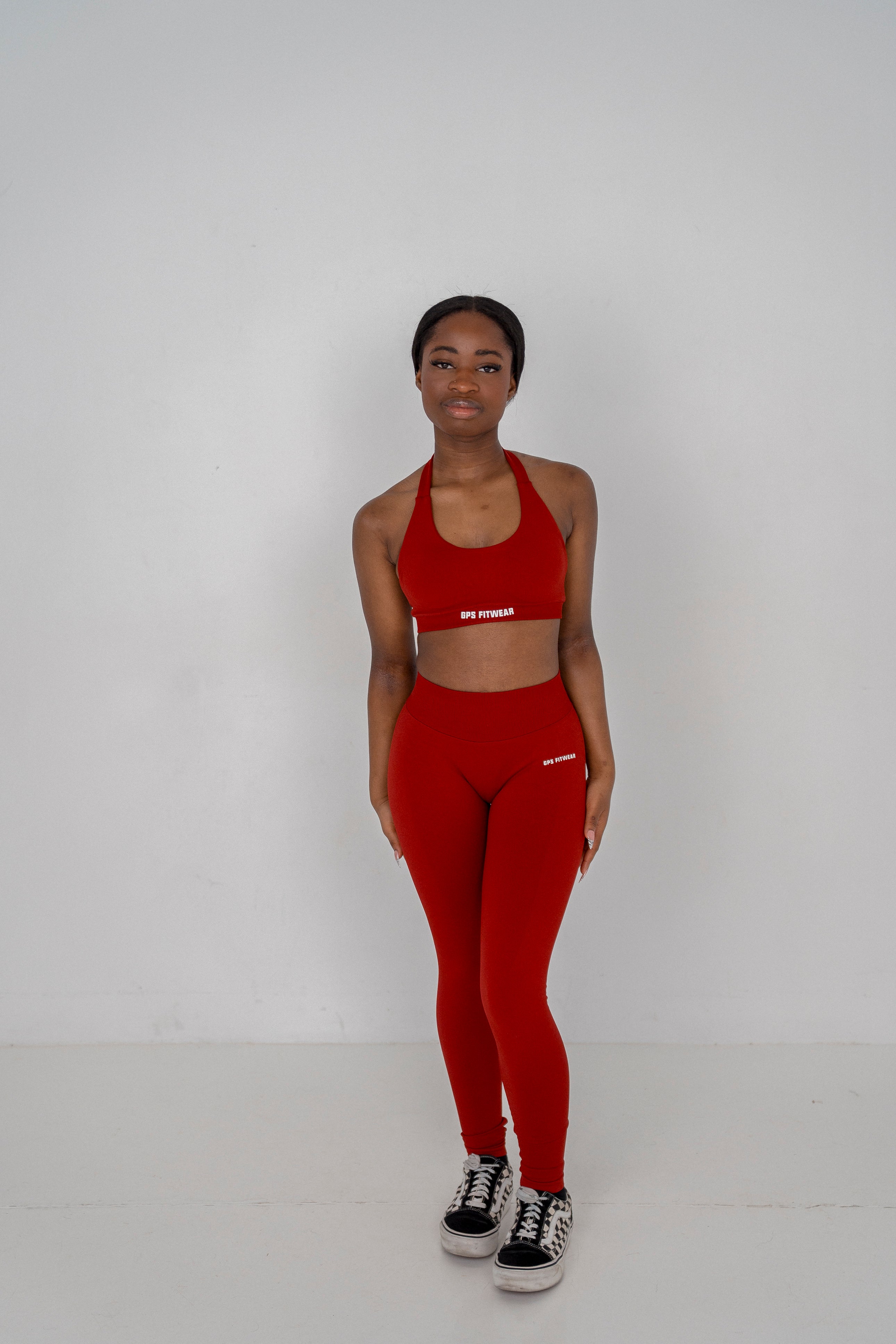 Fire Red High Waist Leggings